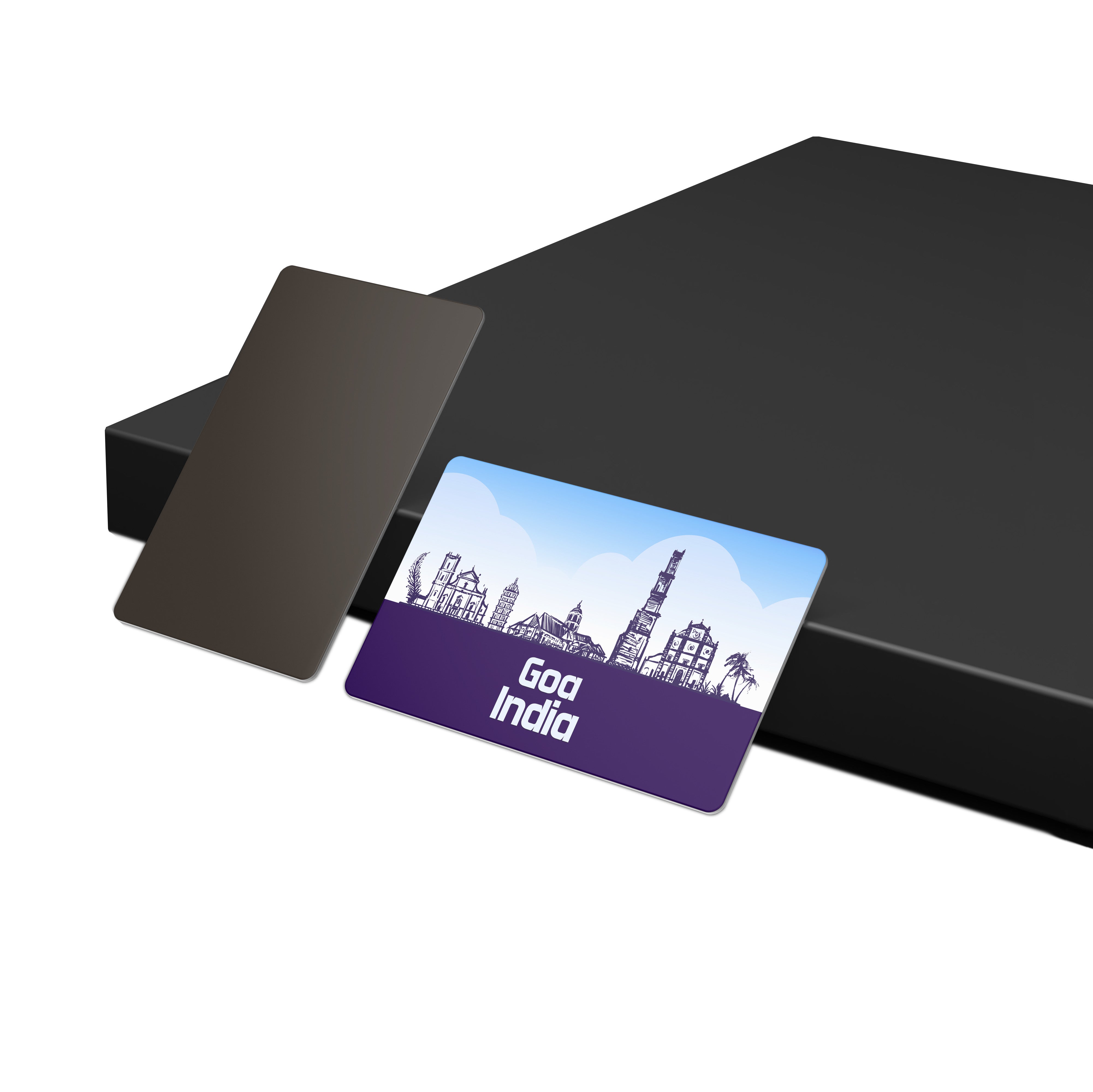 dhcrafts Fridge Magnet Rectangle Acrylic Glass (8.6 x 5.4 cm) Goa Multicolor Goa India Design Pack of 1 (8.6cm x 5.4cm)